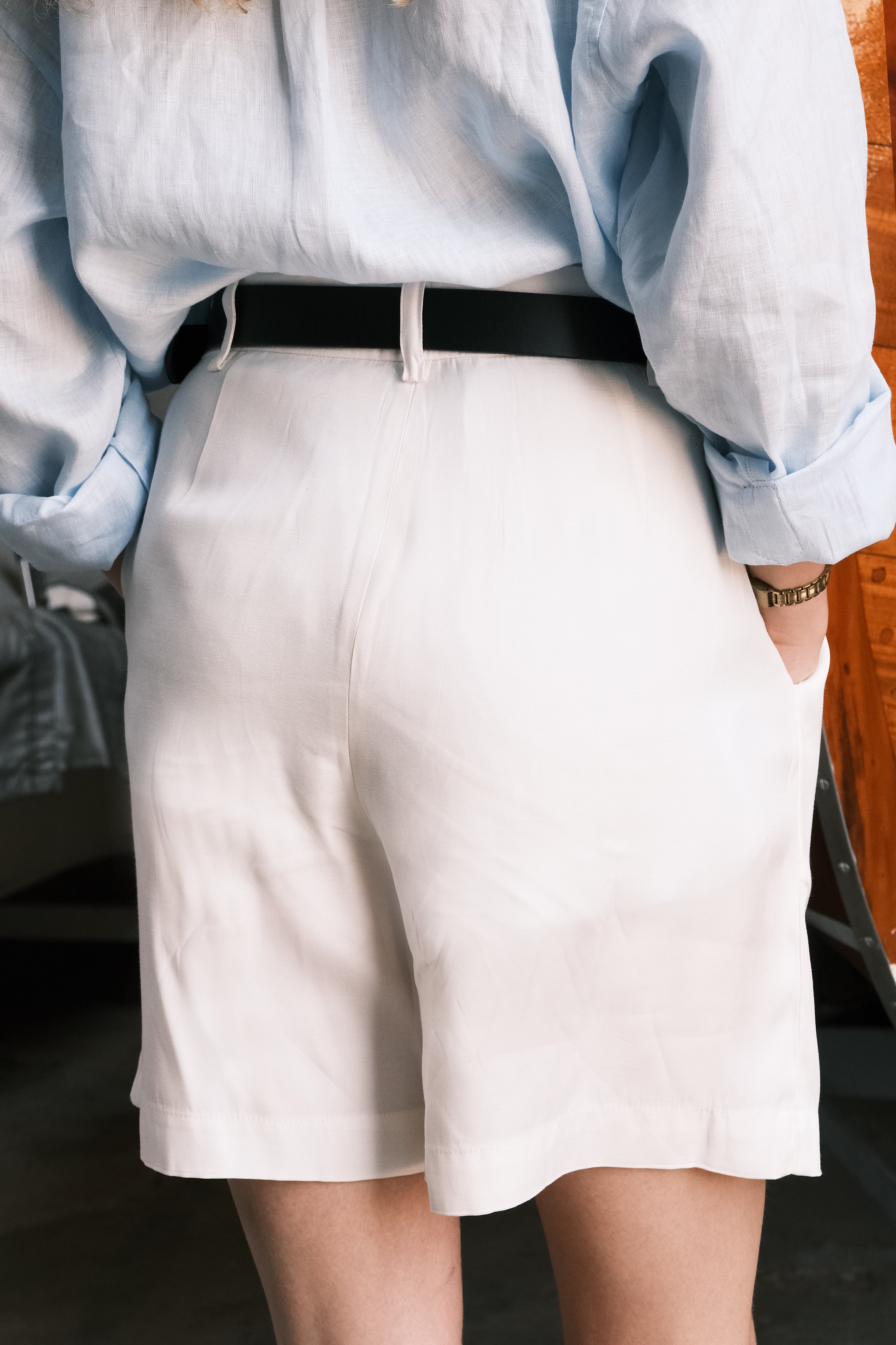 Tailored Shorts — 100% Viscose