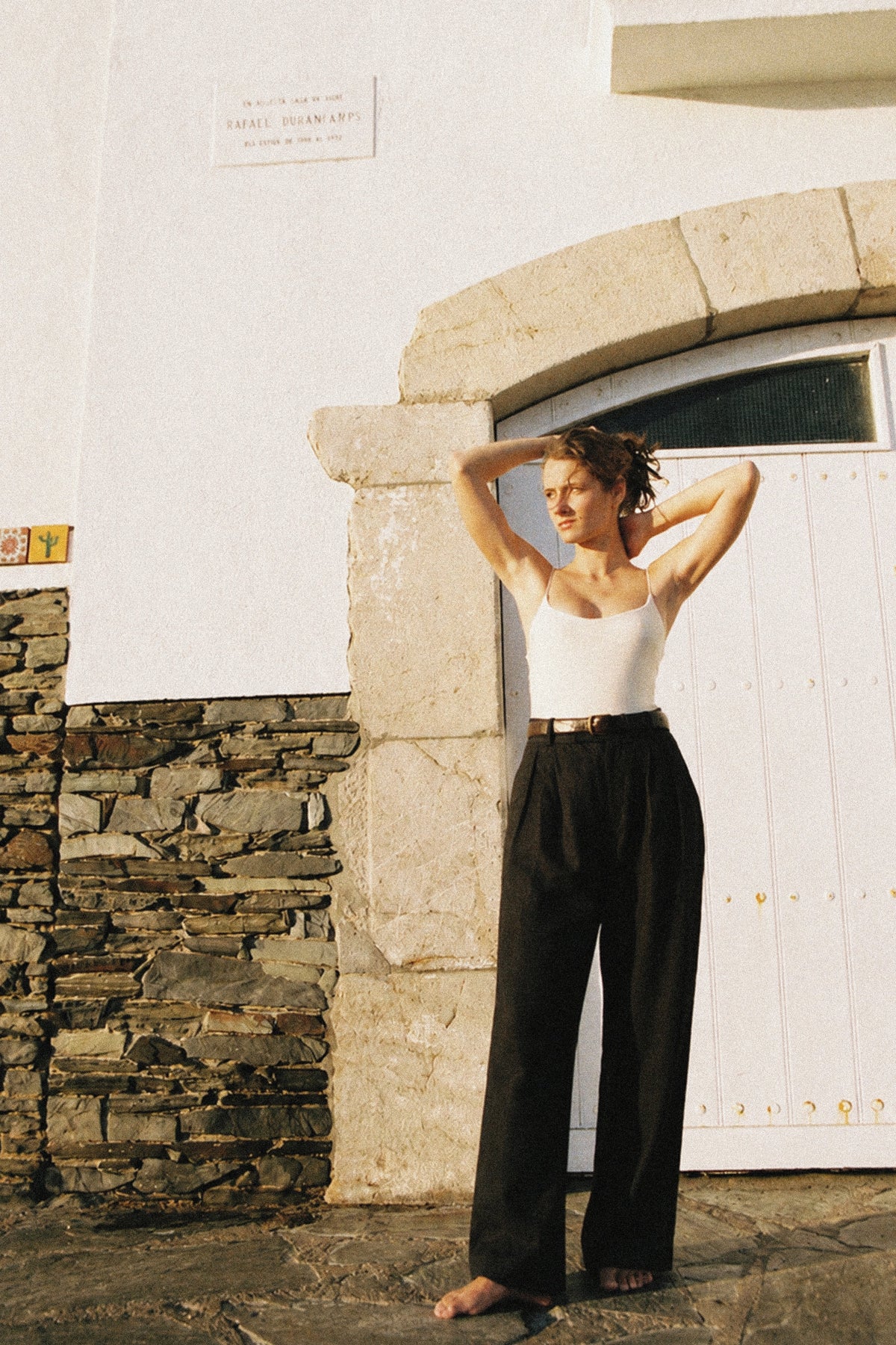 Patou Tailored Trousers — Crepe, Black
