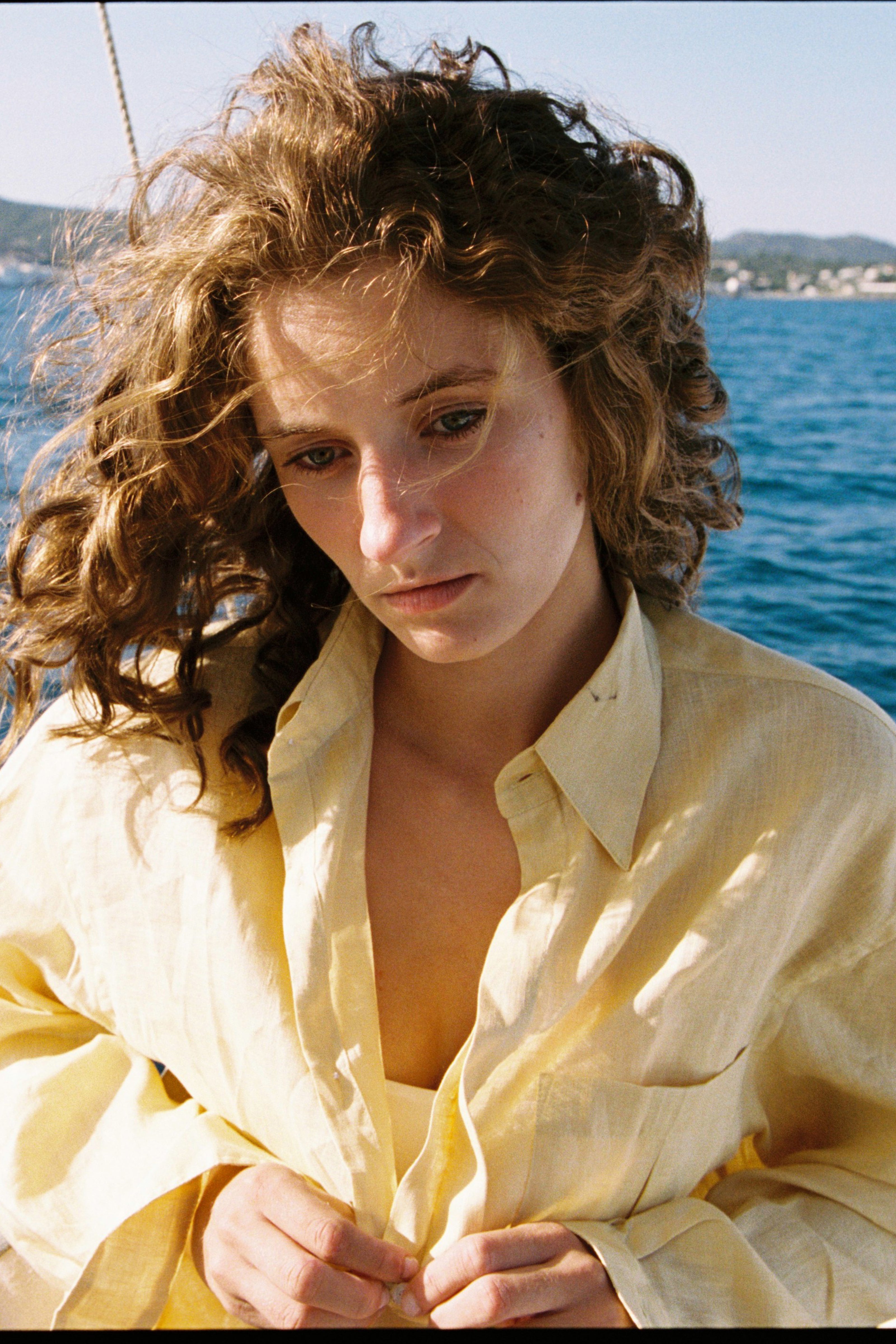 Thomaz Oversized Shirt — 100% Linen, Yellow