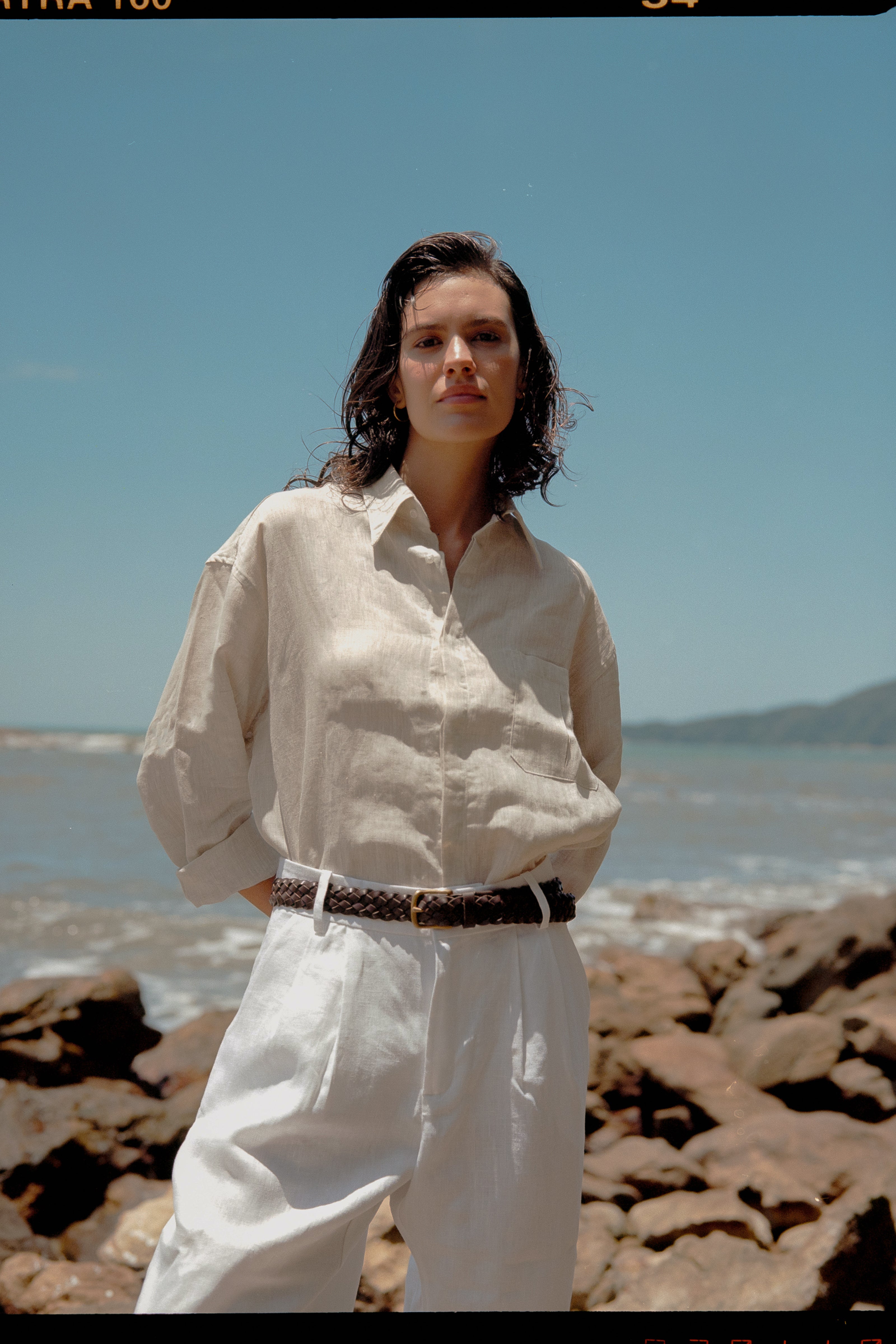 Thomaz Shirt — 100% Belgian Linen, Natural
