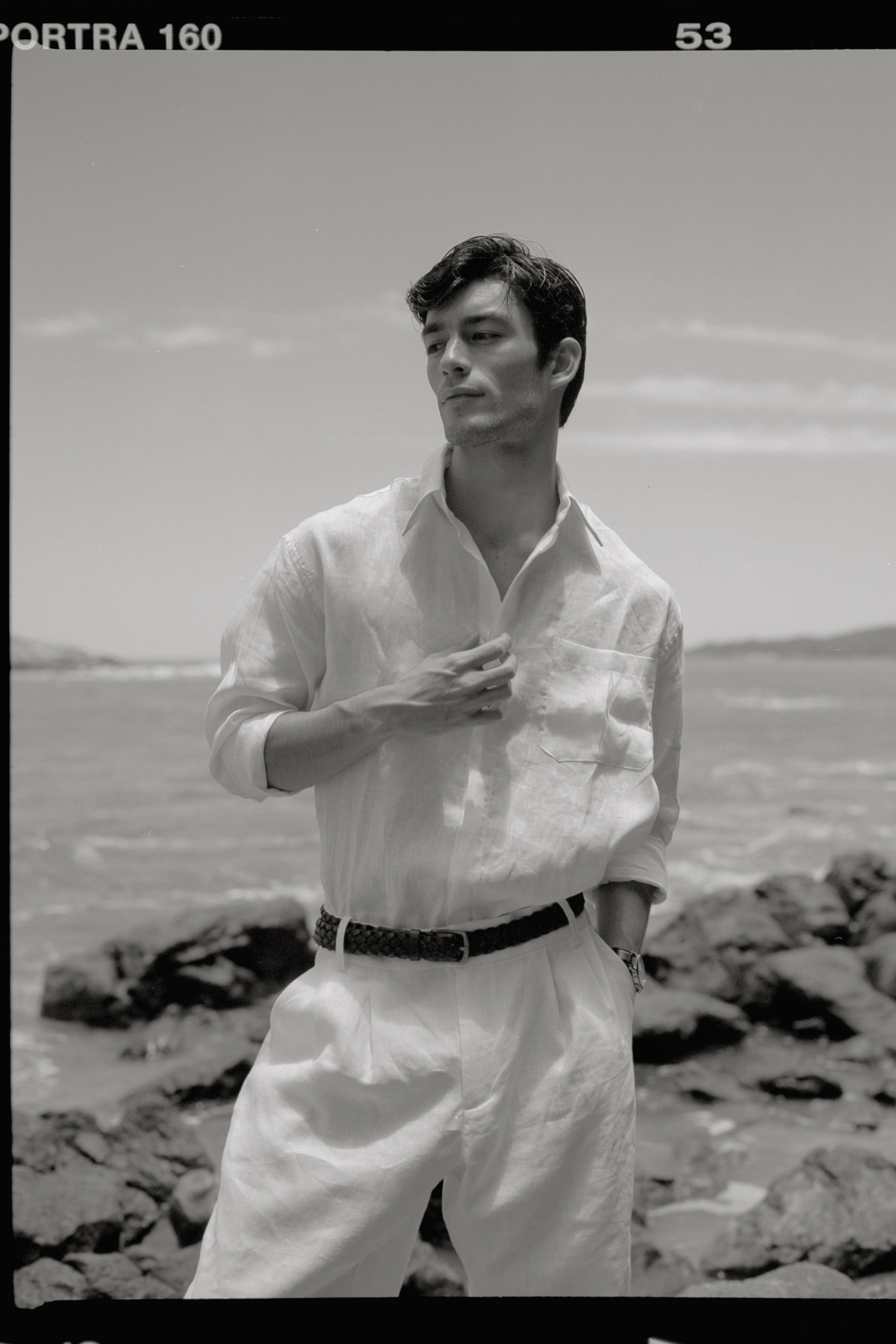 Thomaz Shirt — 100% Linen, White