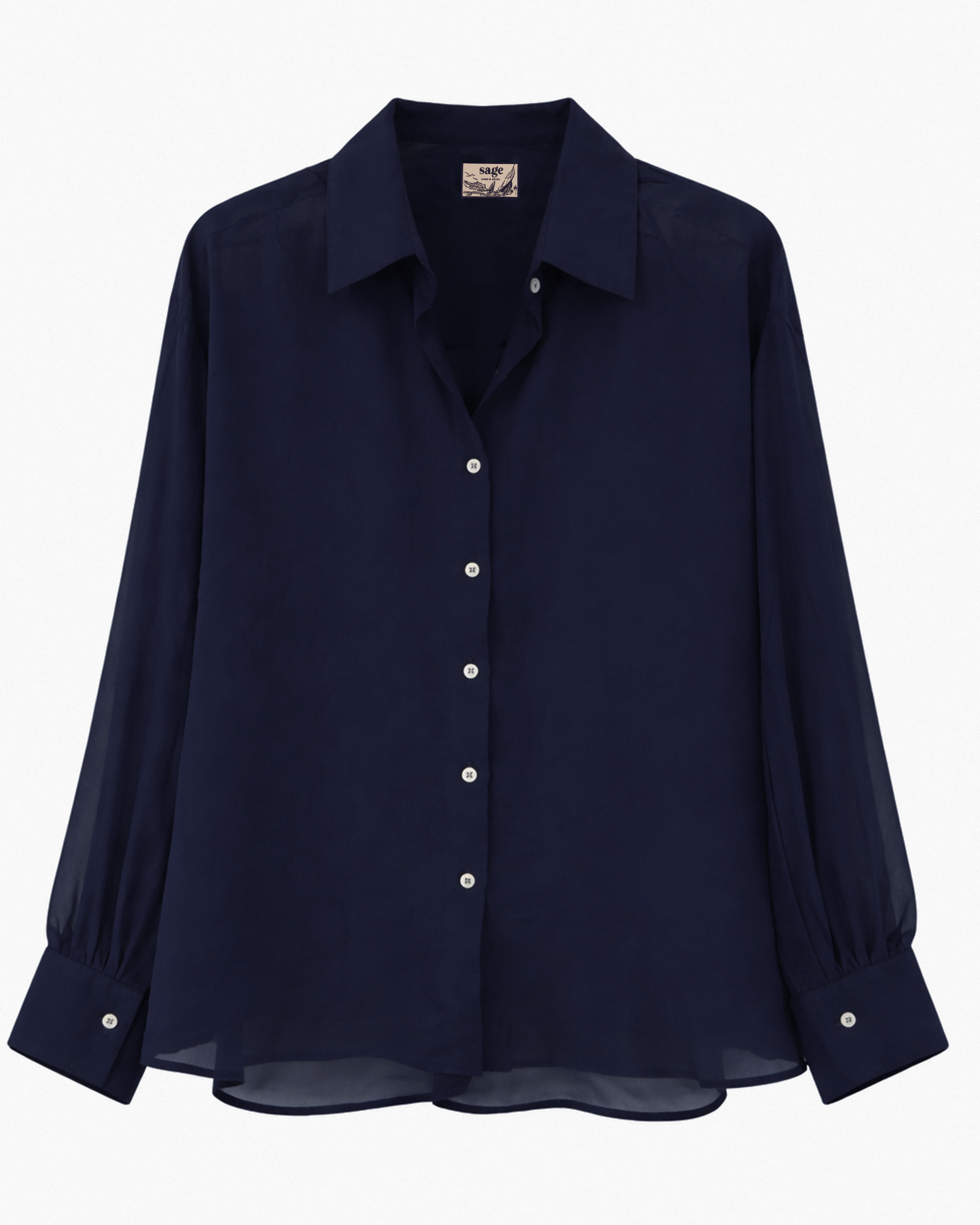 Fluid Shirt — Navy