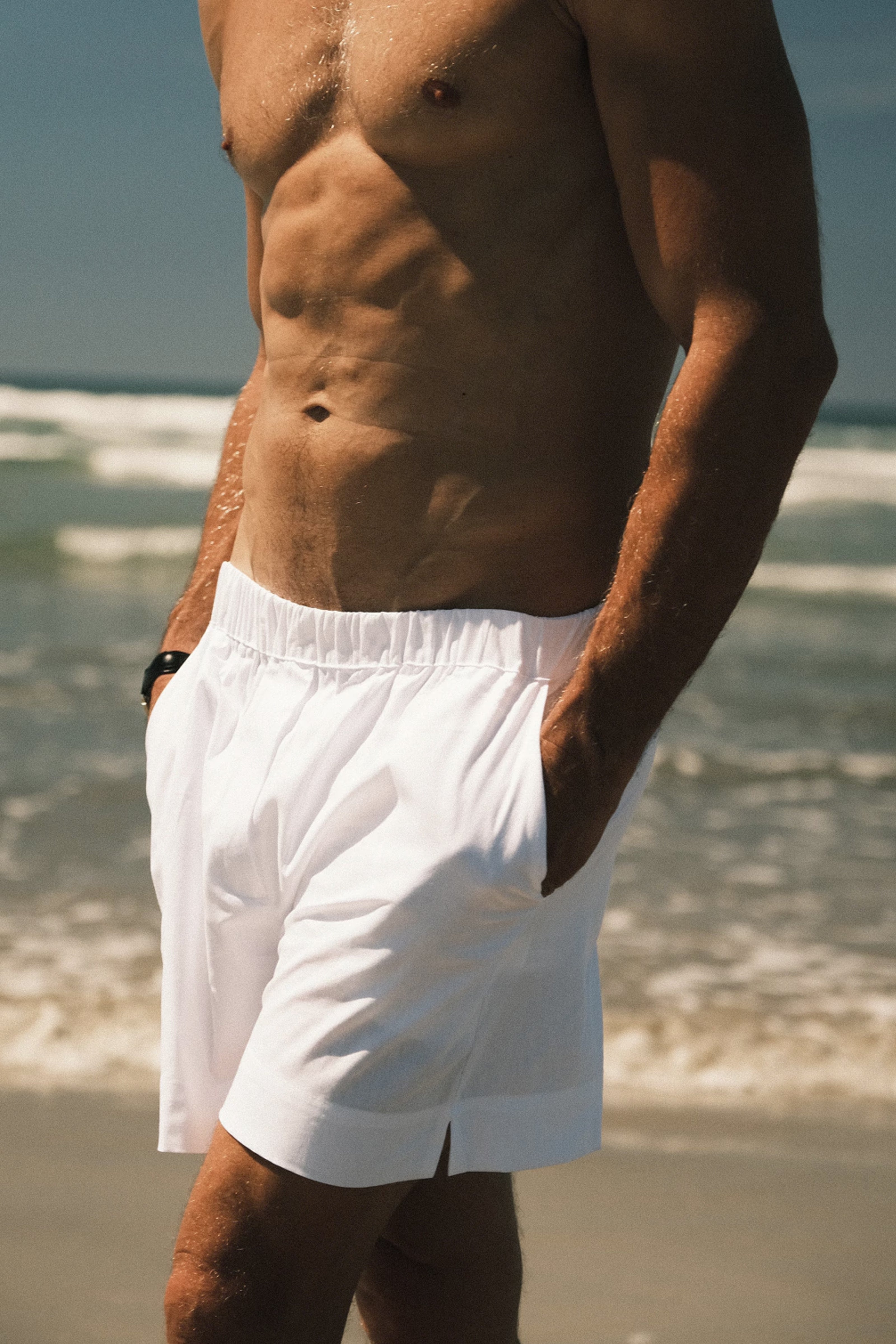 Shorts — 100% Pima Cotton, White