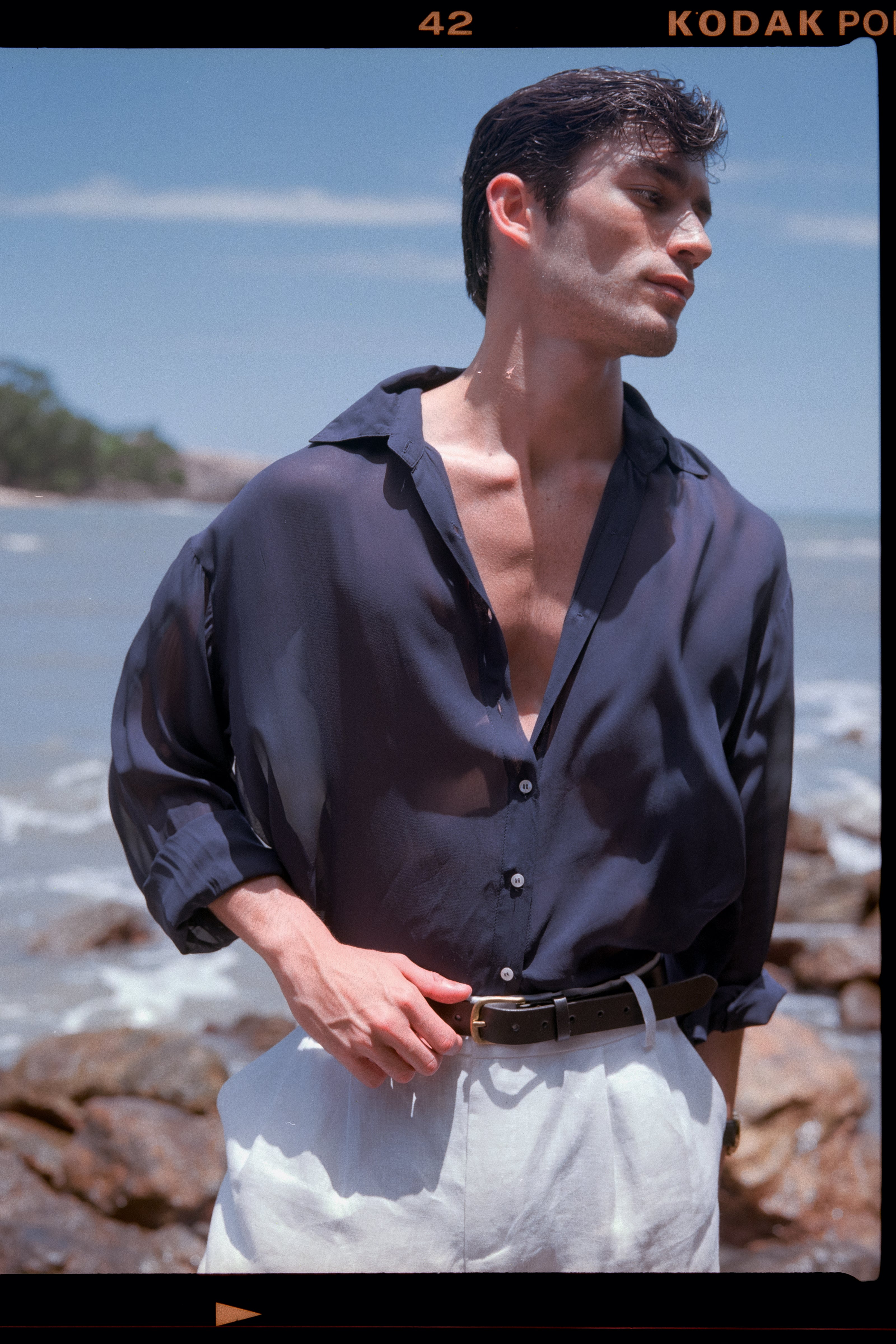 Fluid Shirt — Navy
