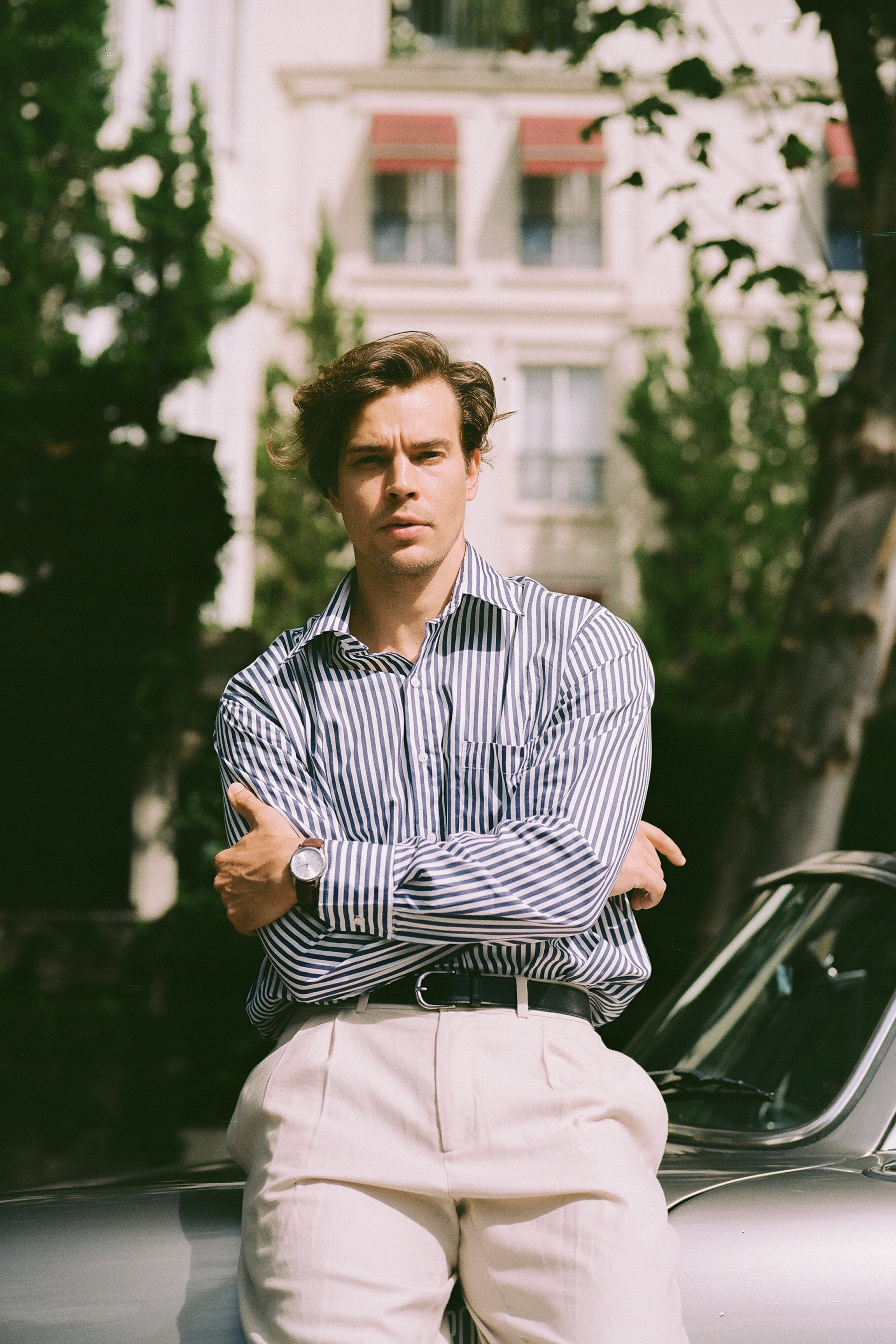 Pima Cotton Shirt — Blue Stripes