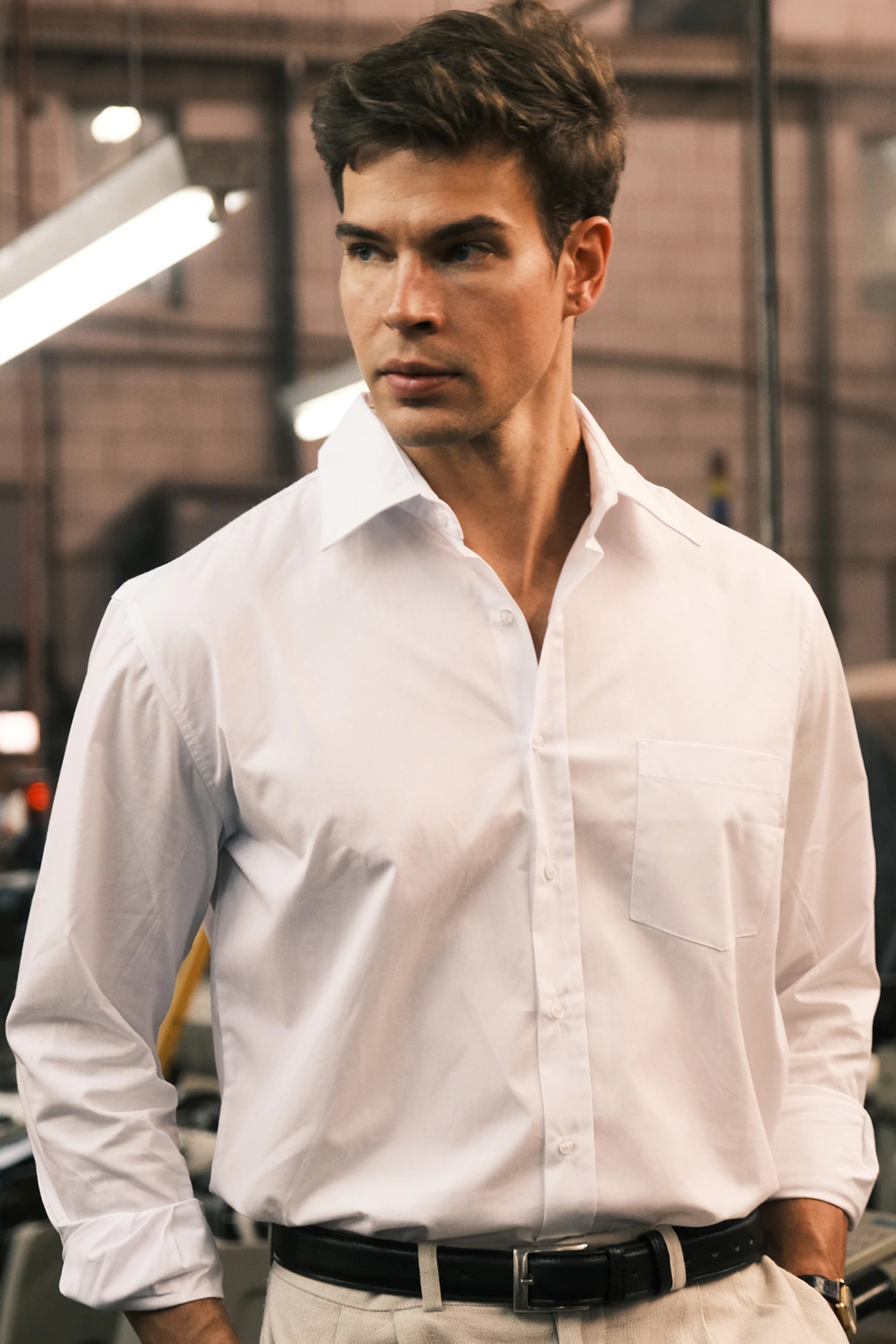 Pima Cotton Shirt — White
